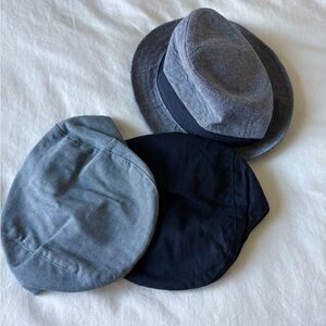 Children's Place Next baby boys newsboy hat set bundle navy gray 3-12 month